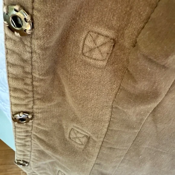 MNG Mango brown velvet-like jacket size Small - Picture 9 of 13